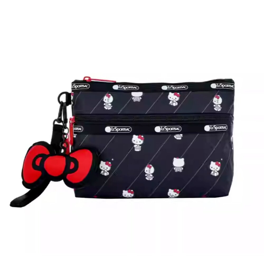 NWT LeSportsac Hello Kitty Clutch Pouch Bag Wristlet Purse Cute Cartoon gift